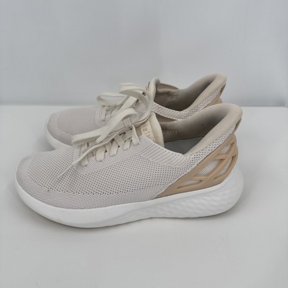 Kizik Shoes Women sz 6.5 White Hands Free Slip On No Tie Laces Easy Walking - Picture 3 of 11